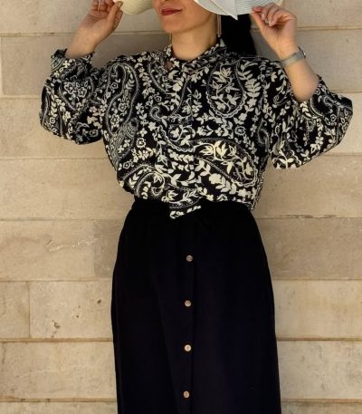 شومیز مجلسی زنانه یقه کرواتی