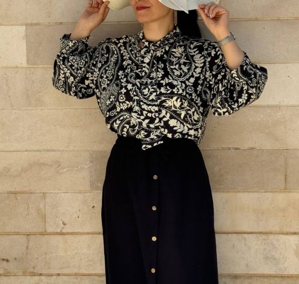 شومیز مجلسی زنانه یقه کرواتی